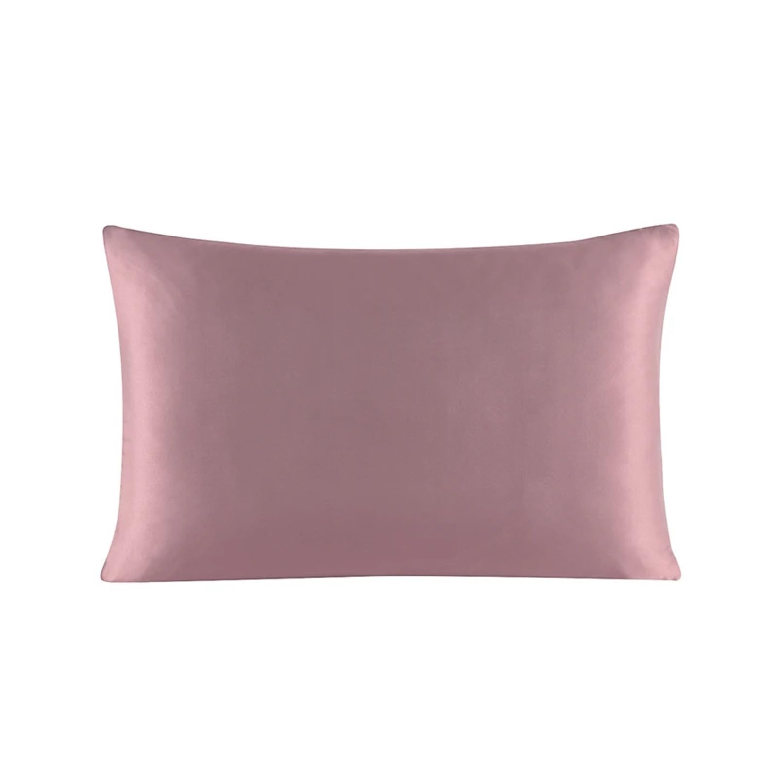 Silky Pillow Covers, 25mm Silk Zipper Pillowcase Multicolor Multiple Sizes(Brown,50x70cm)
