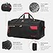 Rocklands® Lightweight Luggage Rolling Holdall Suitcase Wheeled Duffle Bag Cargo Sport Travel Bag RL501 (Red/Black, Medium - 28" (H74 x L37 x W36 cm))