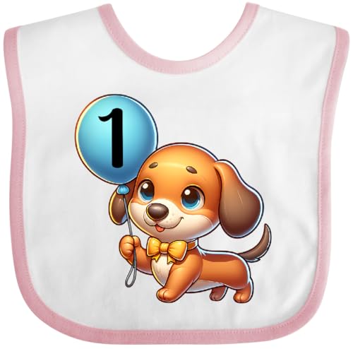 inktastic Babys 1st Birthday Puppy Baby Bib