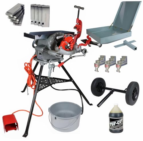 Toledo Pipe 300 15682 Complete Pipe Threading Machine, 38 RPM, Aftermarket 811A fits RIDGID 300 T2 418 with Accessory Kit