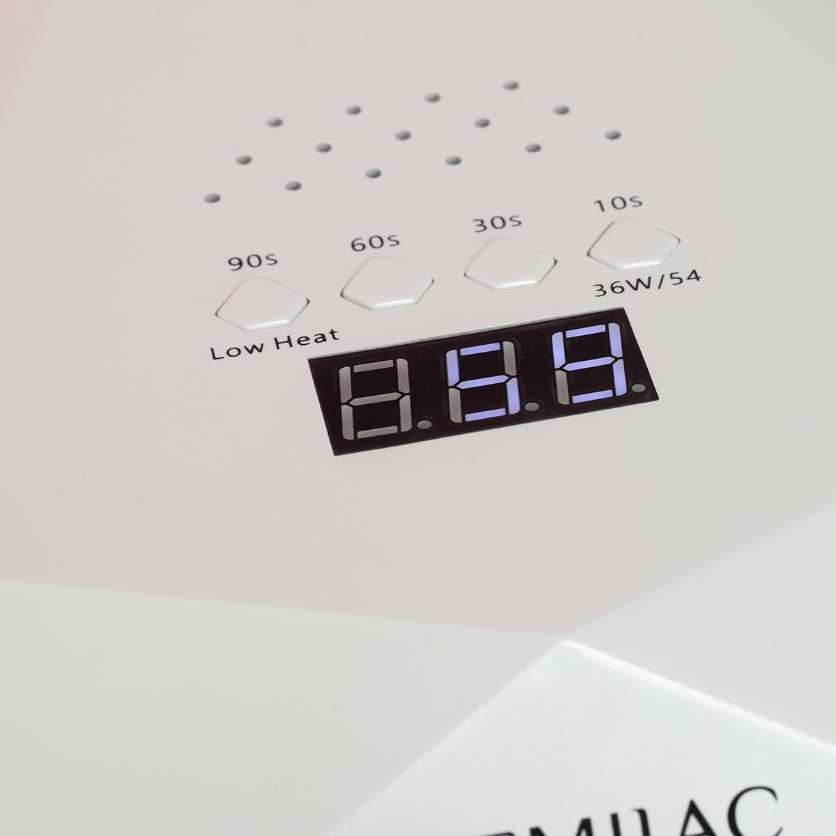 Semilac Profesional 54/36 W LED UV lámpara para uñas de gel. Secador de uñas con 4 tiempos de curado, pantalla digital, base desmontable para fácil manicura y pedicura. Secado rápido.