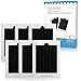 Refrigerator Air Filter Replacement 6 Pack - Carbon Activated Filter Compatible with Frigidaire & Electrolux Pure Air Ultra Reduce Odors for EAFCBF, PAULTRA, RAF1150 242061001,242047801, 242047804