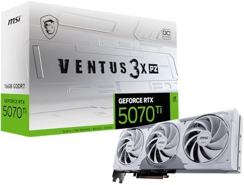msi Gaming RTX 5070 Ti 16G Ventus 3X PZ OC Graphics Card (16GB GD...
