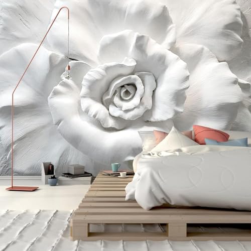 Papier peint autocollant 3D fleur rose pour rénover un mur de chambre - 2
