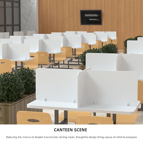 Panneau de séparation de bureau PVC vert 40x50cm avec base stable - 7