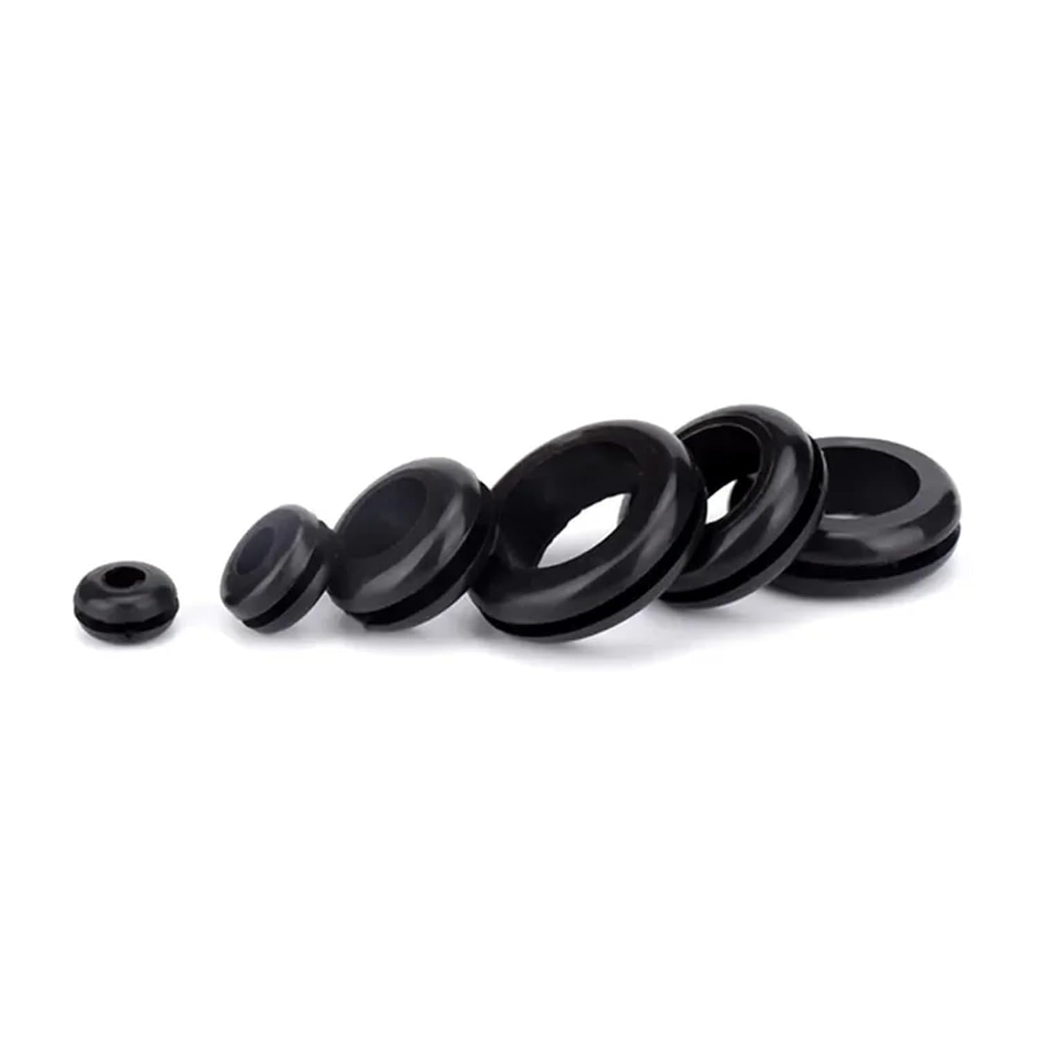 Cxiang-Flat Washers Thickness Rubber Seal Ring Oil Sealing Grommet Gasket for Protects Wire Cable Hole Protection Ring Shim Washer Hardware, 20pcs Corrosion and Durable(50MM)