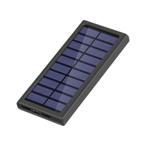 Batería externa solar 10000 mAh portátil para móvil y supervivencia
