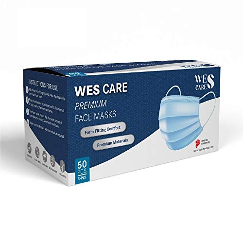 [50Pcs] Made in Singapore Wes Care 3Ply Premium Surgical Face Mask | UV Clean Soft & Comfortable Easy to Breathe
