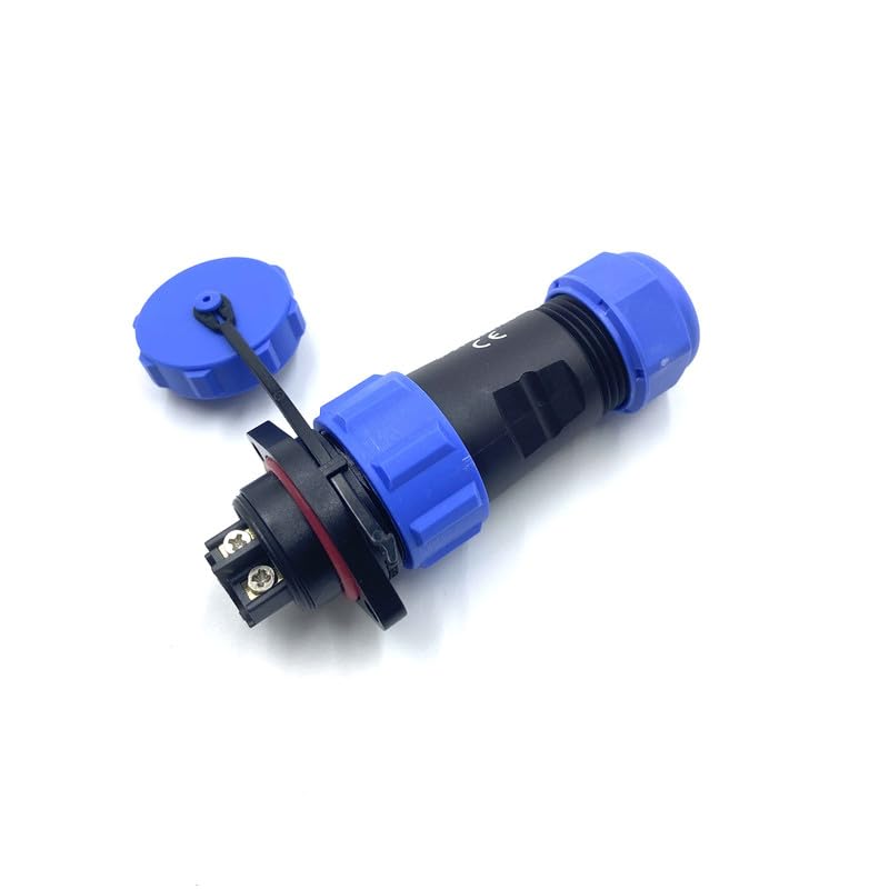 Connettore SP21 2 Pin Impermeabile IP68 - Spina Aeronautica Per Lampade 500V 30A - Foto 9