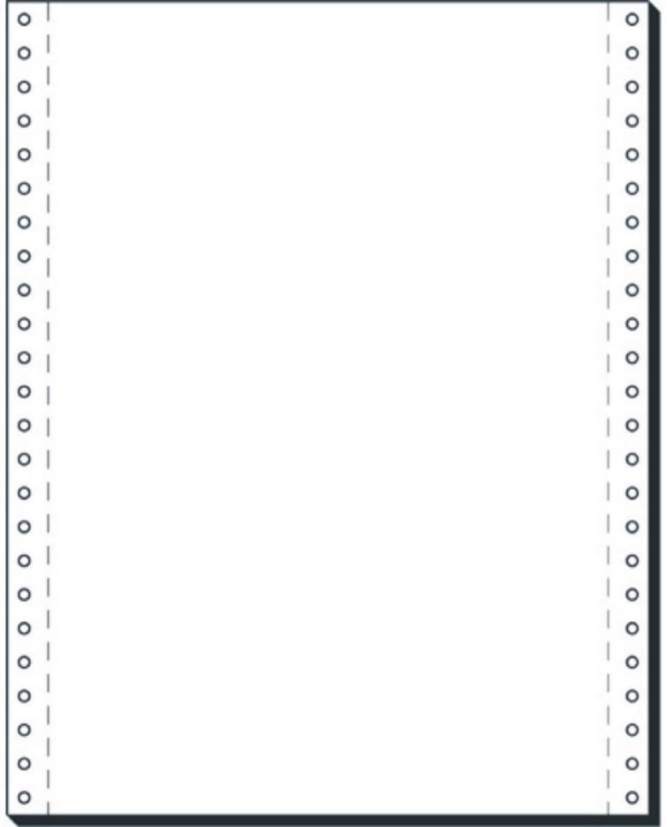 SIGEL Papier listing DIN 24 x 30,50 cm | 91100, 60 g, 2000 feuilles LP, 1 pli