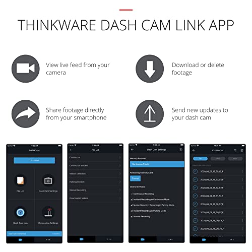 Thinkware F790 Detachable Dash Cam, Full HD 1080p Front & Rear Car Dash Camera with Built-in GPS & WiFi - Image 4