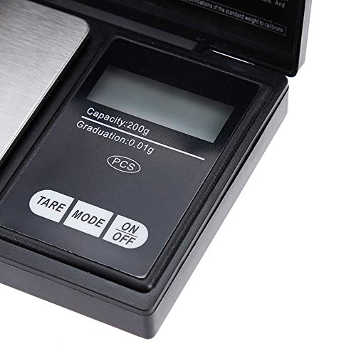 AVOM Mini Keuken Schaal Sieraden Roestvrij Staal 0.01g Elektronische Gewichtsschaal Digitale Pocket Schaal Goud Gram… - Afbeelding 3