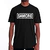 Camiseta Sons Of Anarchy Soa Samcro Frente Brasão Costas
