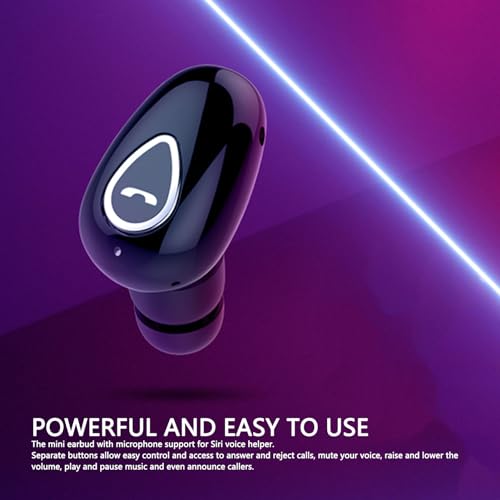 Mini Auricular Bluetooth Inalámbrico Con Micrófono ASHATA miniatura 3