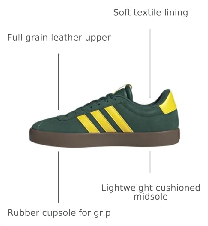 Image of adidas Vl Court 3.0 Lace Up Sneakers Shoes Casual - Grey