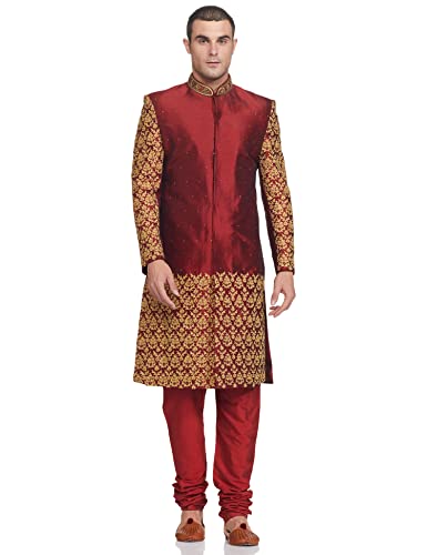 Image of Ethnix Men's 2pcs 3pcs Sherwani Churidar & Dupatta