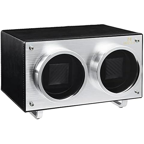 MOZSLY Double Watch Winder with Quiet Motor Cover