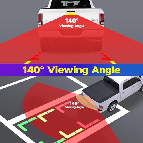 Image of SZSAUTO Car Tailgate Handle Backup Camera Replacememtwith RCA Connector Power Cable