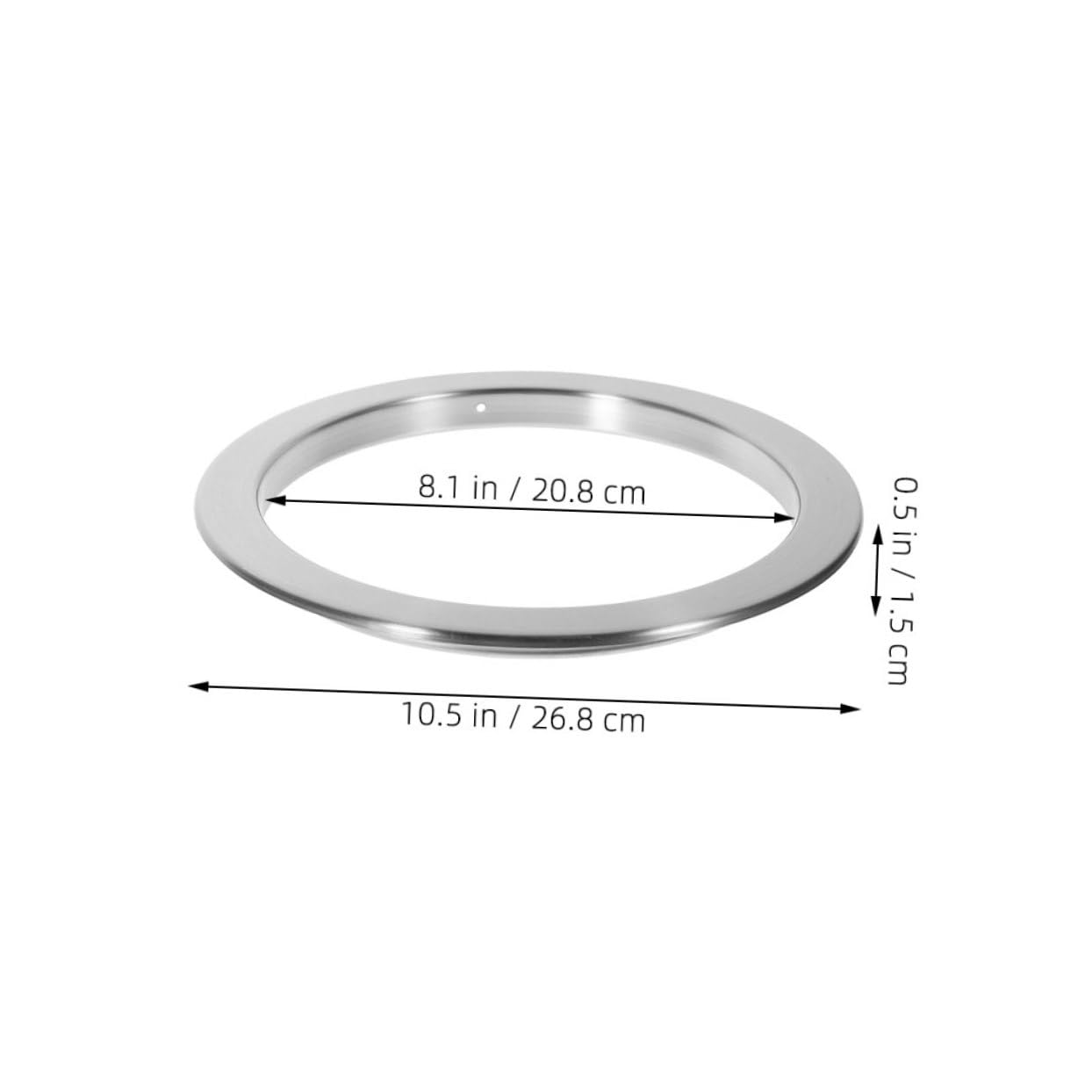 Cabilock Stainless Steel Hollow Trash Can Lid Elegant Cover for Efficient Space Saving Design for Countertop Aesthetic Replacement Swing Top Lid for Trash Can