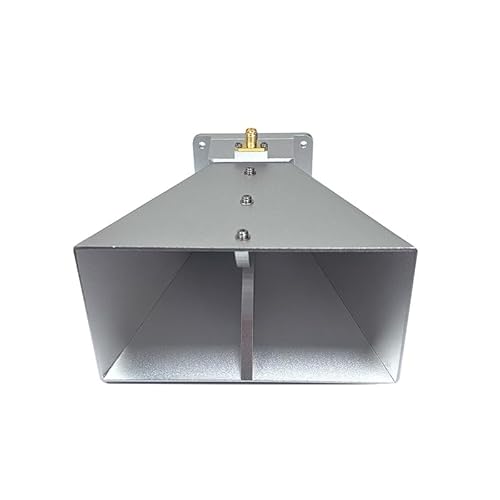 1600-12000MHz Wideband Horn Antenna, 15dBi High Gain Dual Polarized with N-Female Connector, IP65 Waterproof for Radar/Satellite/EMC Testing (Aluminum Alloy, Mounting Bracket Included)