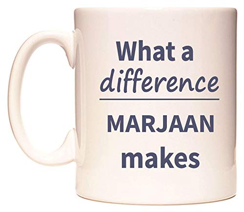 WeDoMugs What a Difference MARJAAN Makes Ceramic 11oz Coffee Mug