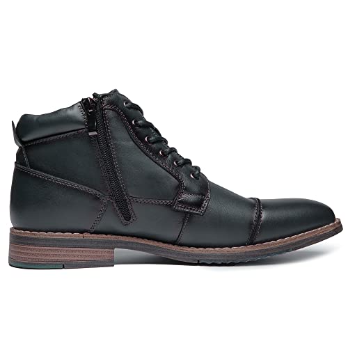 Image of Arkbird Men's Dress Boots Genuine Leather Cap Toe Ankle Boot with Side Zipper for Casual Business Formal Wear