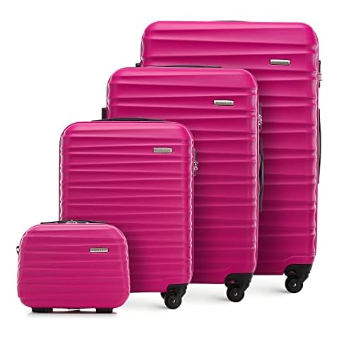 WITTCHEN Pink Hardshell Travel Suitcase Set Cover