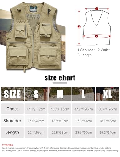 Chaleco de pesca para hombre Sukany con multibolsillos exterior 5