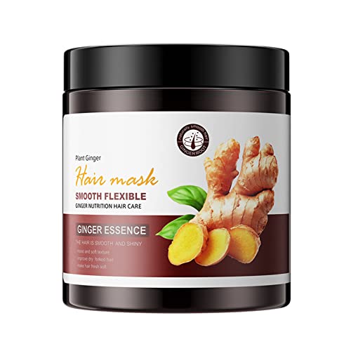 Zoomine Ginger Hair Mask, Deep Repair Damage Hair Root, Professional Treatment Repair For Dry Damaged And Color Treated Hair, Natural Ginger Extract Firm Moisturizing Soft Refreshing Hair Care Shampoo #TOP28