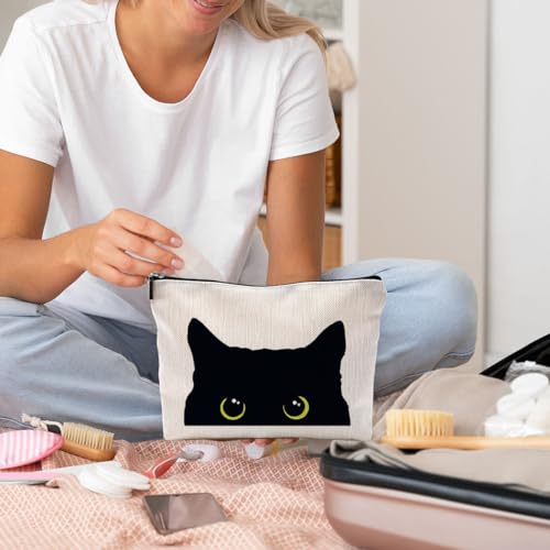 Blackcatmakeupbagkittycosmeticbagsforwomencatloversgiftscatmomgiftssmallmakeupbagforpurse Urban Country Home Decor Black cat makeup bag kitty cosmetic bags for women cat lovers gifts cat mom gifts small makeup bag for purse urban country home decor