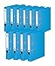 Produktbild Original Falken 10er Pack Chromocolor Premium-Ordner. Made in Germany. Kunststoffbezug außen und innen 5 cm breit DIN A4 Pastell-Farbe hellblau Ringordner Aktenordner Briefordner Büroordner