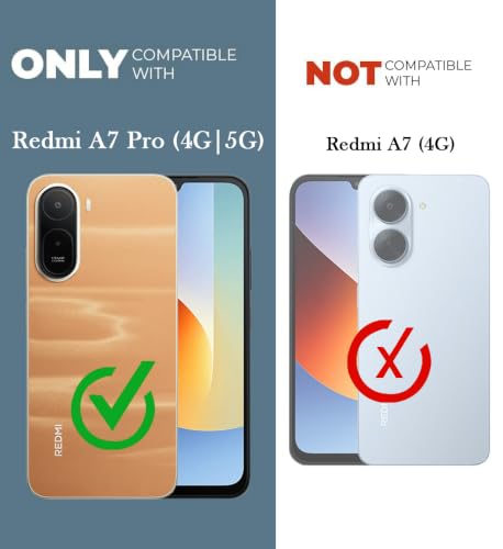 Image of Jkobi Shockproof Crystal-Clear Back Cover for Redmi A7 Pro 4G|5G (Magsafe Wireless Support | Drop & Camera Protection | Hard Polycarbonate)