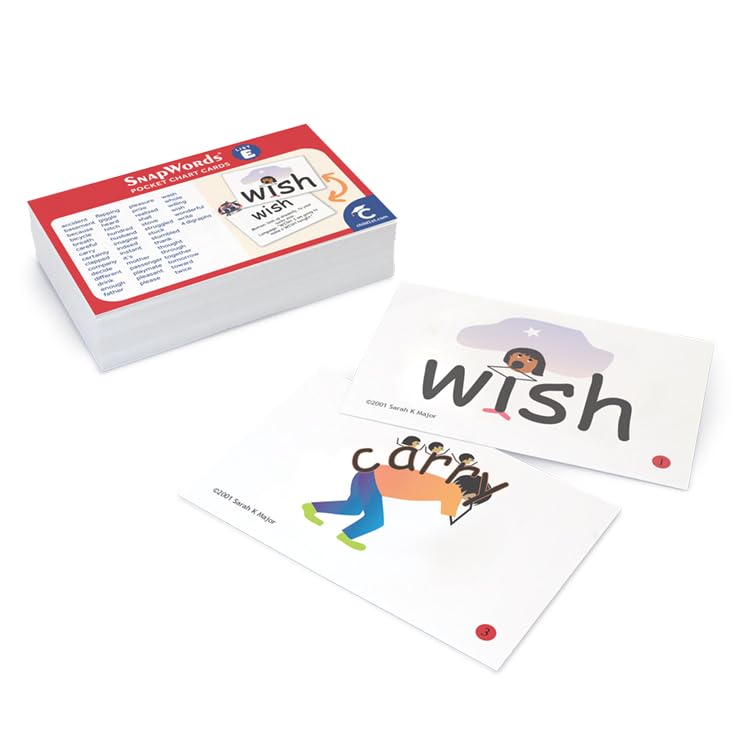 SnapWords® List E Pocket Sight Word Cards – Multisensory Flash Cards for Reading Practice | ESL, ELL, Kinesthetic Learning
