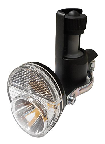 自転車 ライト 前照灯 LED発電ランプ ブラック 70305