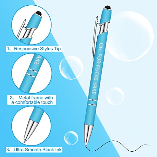 Snarky Funny Insulting Pens Demotivational Arcastic Negative Quotes Ballpoint Macaron Touch Stylus Pens For Office, Black Ink (10 Pcs) #TOP2