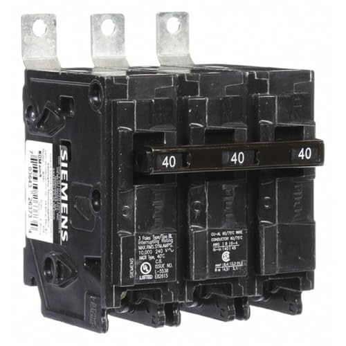 SIEMENS B340 40-Amp Three Pole 240-Volt 10KAIC Bolt in Breaker