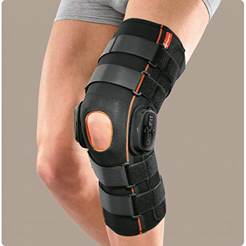 RO+TEN - Genufit27 ginocchiera lunga tubolare in tessuto AirX con aste articolate policentriche con regolazione f-e - M