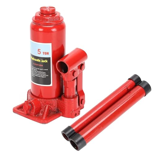 M.J COMFY-LIFE 5 Tonne Bottle Jack - Portable Heavy Duty Car Lift For Cars Trucks And Trailers Compact Design With High Lifting Capacity Ideal For Repairs And Maintenance