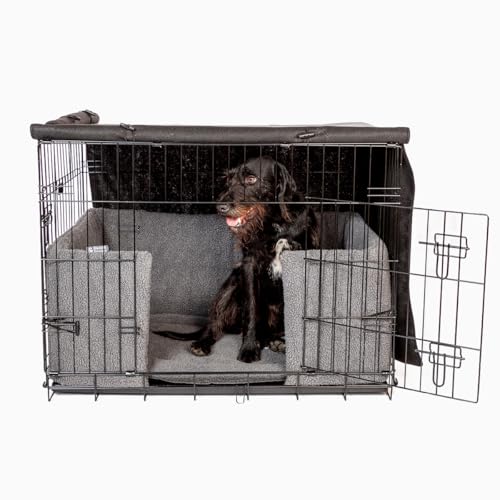 Housse de cage pour chien Danish Design gris XL occultante amovible