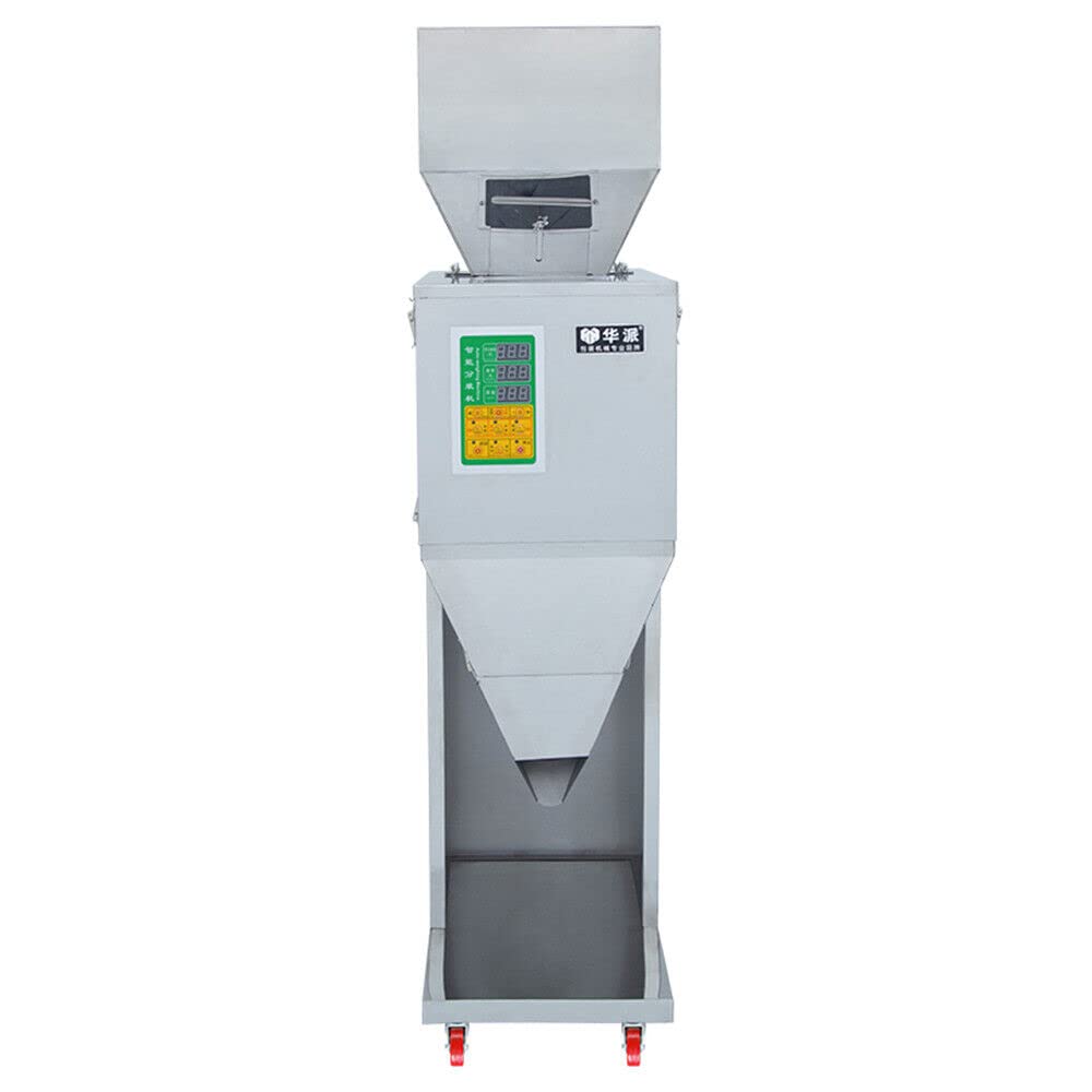 Macchina di riempimento automatica pesatura 200W, macchina di riempimento in polvere 10-999g macchina di riempimento macchina imballatrice con pesatura automatica