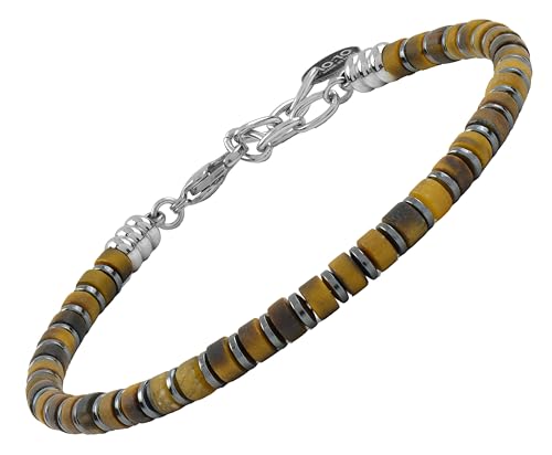 Pulsera con piedras naturales ajustable unisex miniatura 1