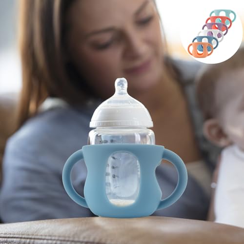 6 Stück Babyflaschen Griff für Avent Baby Bottles,Rutschsichere Silikon Flaschengriff,Easy grip Silikon Babyflaschengriffe Zubehör