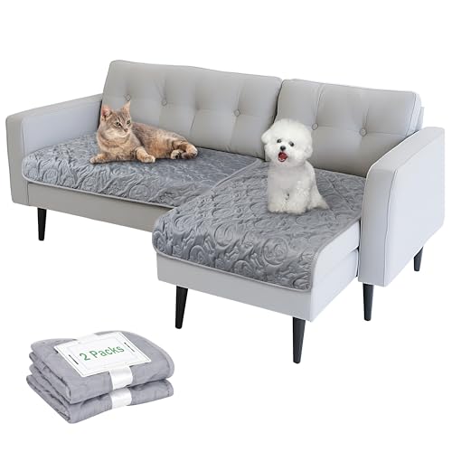 Kritter Planet Pack of 2 Waterproof Dog Pads, Small Furniture Pet Pads, Couch Dog Pads for Sofa for Puppy Cats, Reversible Dog Mat, 30 x 40 inch