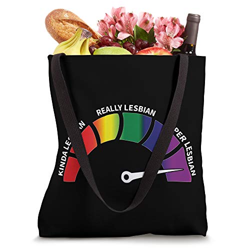 Bolsa Tote Lesbian Level Funny Lesbians LGBT miniatura 4