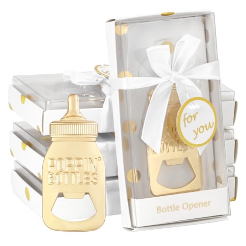 LavishSunflower 12 simpatici apribottiglie per neonati, baby shower party favor opener, apribottiglie poppin, bomboniere, battesimo, baby shower, battesimo, bomboniere, festa di compleanno