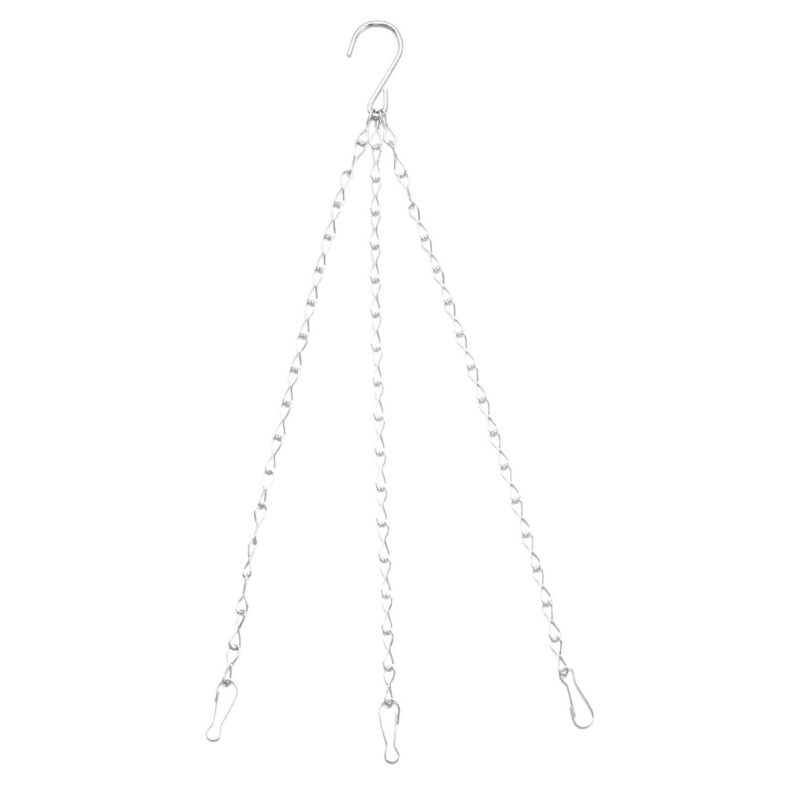 WUYXTO 4 Pcs Hanging Basket Chain Flower Pot Replacement Plant Hangers With Hooks For plant