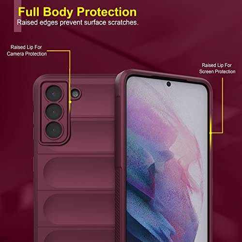Image of Amazon Brand - Solimo Mobile Cover for Samsung Galaxy S21 Plus 5G (Silicon Plum)