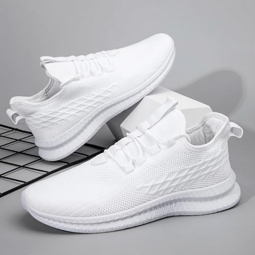 Image of DLWKIPV Running Shoes for Men Casual Slip on Tennis Walking Sneakers Lightweight Breathable Mesh Fashion Gym Athletic Sports Workout Non Slip Trainers
