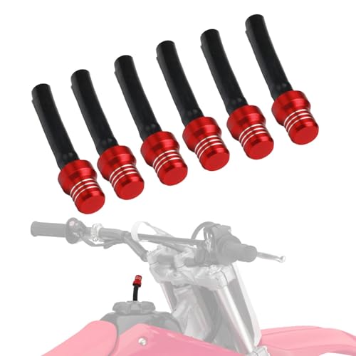 Image of Motorcycle Gas Cap Vent Hose Fuel Tank Tube Breather CNC for CRF50 CRF110 CFR125 CRF150 CRF250 CRF450 XR50 XR150 TRX90 TRX250 Dirt Pit Bike ATV Red