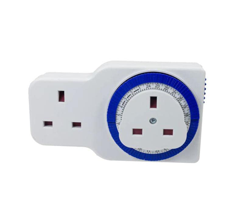 Minute Timer Socket Dual Timer Plug Socket | 15 minute Segment Timer Switch – 13A Plug-In ...